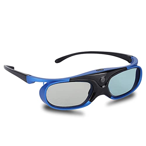 Cuifati DLP Link 3D-Brille, HD-Objektiv, Hohe Transparenz, Großer Betrachtungswinkel, Wiederaufladbarer Akku, Kompatibel mit Verschiedenen Modellen von Cuifati