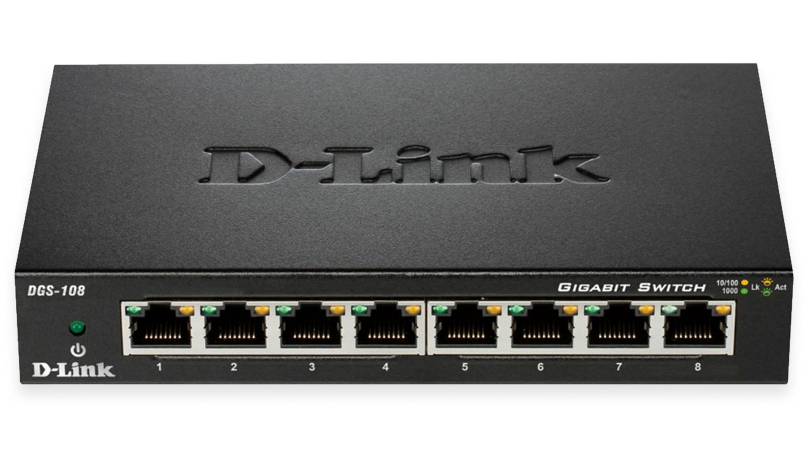 D-LINK Switch DGS-108, 8-port, Gigabit von D-Link