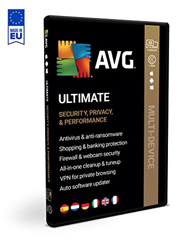 AVG Ultimate 2024 | Für 10 Geräte | 1 Jahr | Box | Komplettpaket mit Antivirus, VPN und TuneUp von DEISATECH