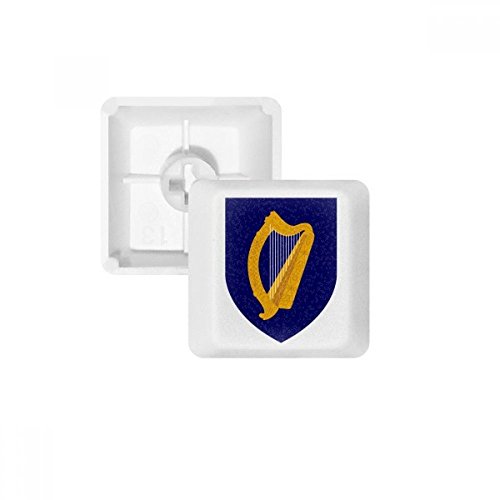 DIYthinker Irland Europa National Emblem PBT Keycaps für mechanische Tastatur Weiß OEM Keine Markierung drucken von DIYthinker