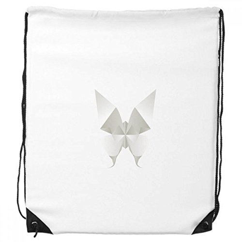 DIYthinker White Butterfly Abstrakt Origami Muster-Rucksack-Shopping Sport Taschen Geschenk von DIYthinker