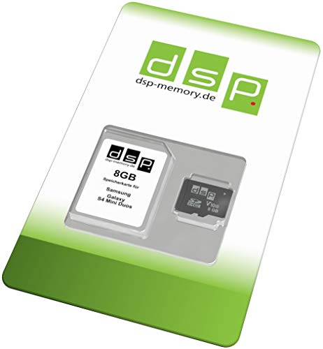 8GB Speicherkarte (Class 10) für Samsung Galaxy S4 Mini Duos von DSP Memory