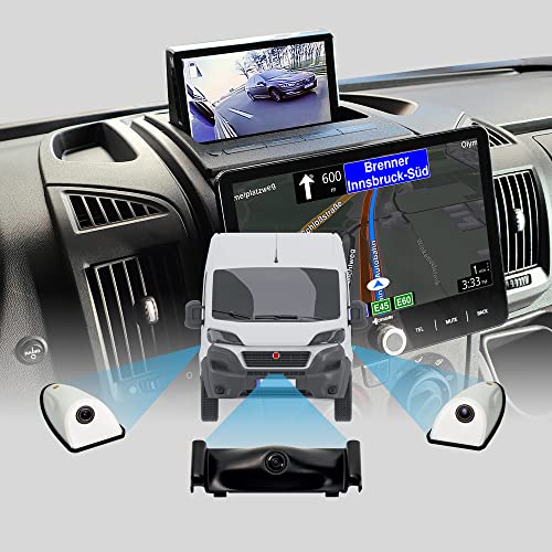 DYNAVISION Kamera Display Faltbarer Monitor für FIAT Ducato Citroën Jumper II Peugeot Boxer II, Kompatibel mit Frontkamera und Seitenkameras; DVN 6901 MO von DYNAVISION