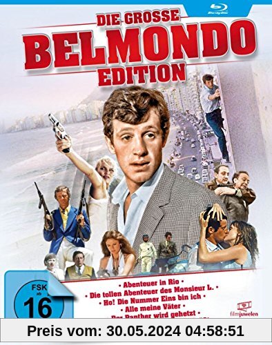 Die große Belmondo-Edition (u.a. Abenteuer in Rio, Monsieur L., Der Teufelskerl, Der Panther wird gehetzt) [Blu-ray] von De, Broca Philippe