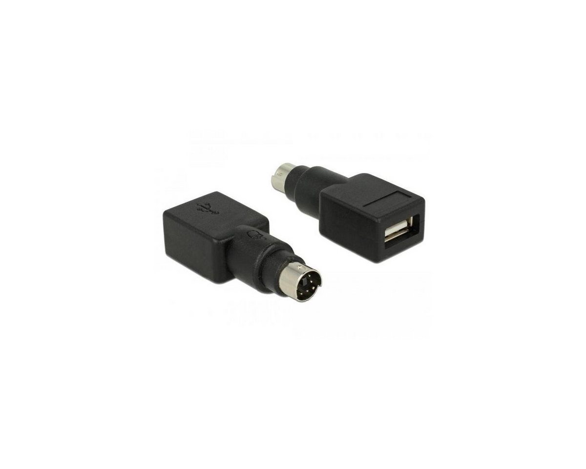 Delock Adapter PS/2 Stecker > USB Typ-A Buchse Computer-Kabel, PS/2, USB von Delock