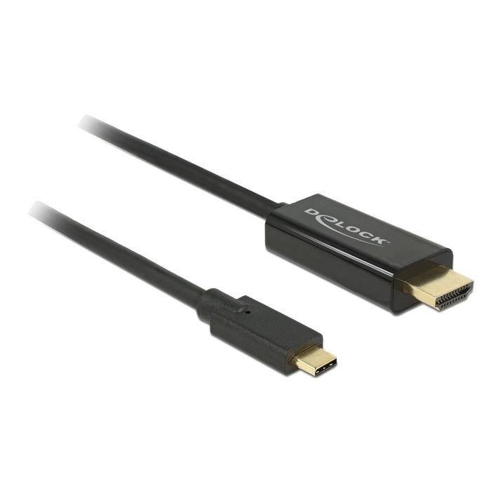 Delock Kabel USB Type-C auf HDMI, 4K 60 Hz 1 m, schwarz von Delock