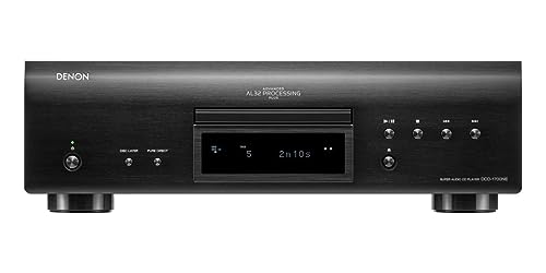 Denon DCD-1700NE HiFi CD Player, CD Spieler, Hi-Res, Unterstützung von CD, CD-R/RW, MP3, WMA und USB // schwarz von Denon
