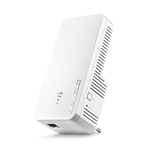 Devolo Repeater 3000 WiFi 6: Verstärker WLAN, Highspeed-Internet, kompatibel mit Allen Internetboxen, 3000 Mbits, 1 Ethernet-Port, Access Point, Französischer Stecker 7102, Weiß von Devolo
