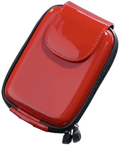Digietui Lack/glossy Casio Kameratasche mit weichem Innenfutter rot von DigiEtui
