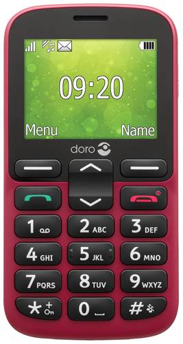 Doro 1380 Dual-SIM-Handy Rot von Doro