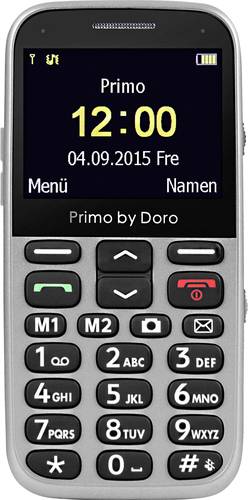 Doro 366 Senioren-Handy mit Ladestation, SOS Taste Silber von Doro