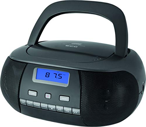 ECG CDR 500 Titan CD-Radio – CD, CD-R/RW; MP3; FM Radio; 20 Tuner-Vorwahlen; LCD-Display; Uhr (im Modus Stand-by); AUX-Eingang; Kopfhörerausgang Grau-Silber von ECG