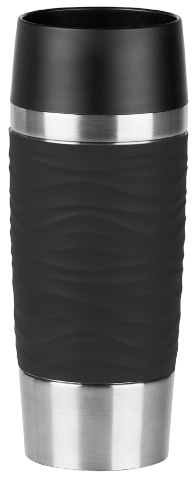 emsa Isolierbecher TRAVEL MUG Wave, 0,36 L, schwarz von EMSA