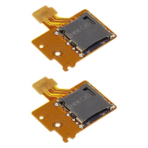 EMSea 2 x Micro-SD-Kartenleser Board Speicherkartensteckplatz Buchse TF SD Speicherkartenhalter Ersatz Reparatur Teil Kompatibel mit Switch Konsole von EMSea