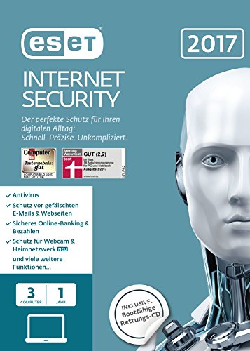 ESET Internet Security 2017 Edition 3 User (Download) von ESET