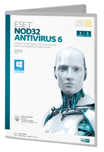 Eset NOD32 Antivirus v6 1PC DVD von ESET