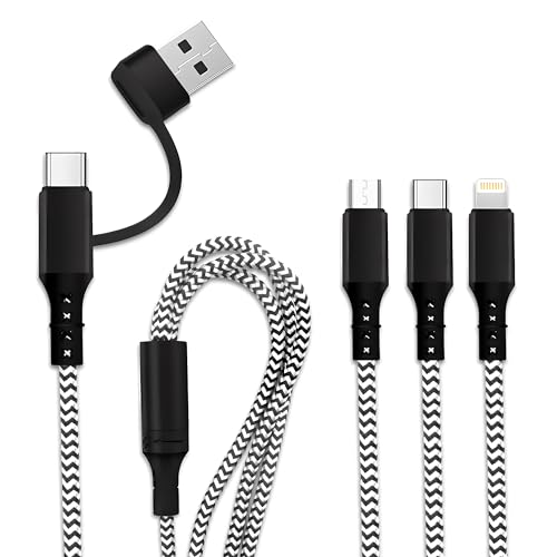 60-W-Multi-USB-Ladekabel – 3-in-1-, 5-in-1-Kabel – USB oder USB C (Typ-C) auf USB-C/Micro-USB/Lightning-kompatibel Apple für iPhone, iPad, Android Samsung usw. von EXPR