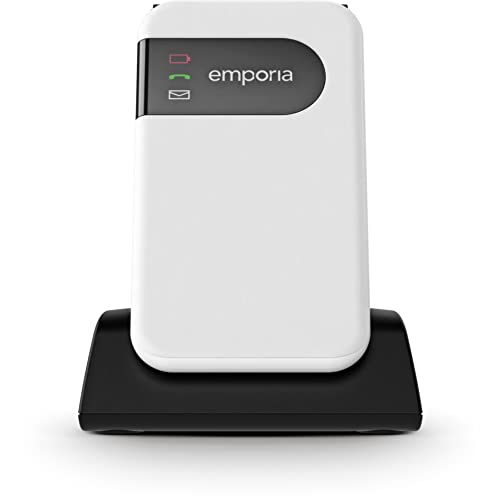 Emporia SIMPLICITYglam Senioren-Klapp-Handy IP54, mit Ladestation, SOS Taste, Spritzwassergeschützt von Emporia