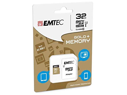 EMTEC Gold+ microSDHC 32 GB Bis zu 21MB/s Class10 Speicherkarte von Emtec