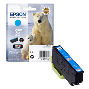 EPSON 26 / T2612  cyan Druckerpatrone von Epson