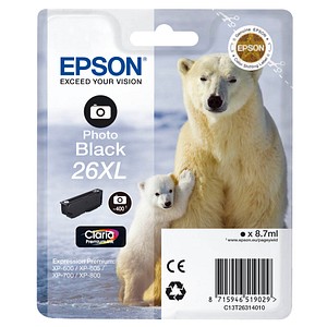 EPSON 26XL / T2631XL  Foto schwarz Druckerpatrone von Epson