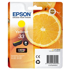 EPSON 33 / T3344  gelb Druckerpatrone von Epson