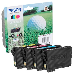 EPSON 34 / T3466  schwarz, cyan, magenta, gelb Druckerpatronen, 4er-Set von Epson