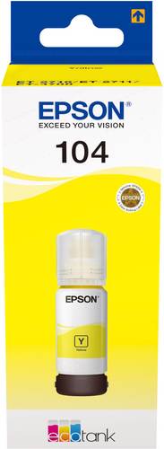 Epson C13T00P440 EcoTank 104 Nachfülltinte Gelb 65ml von Epson