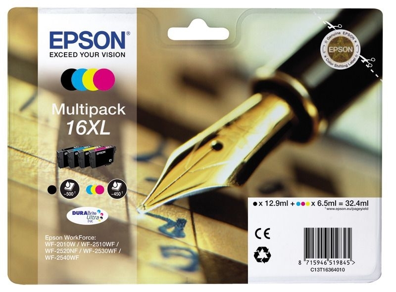 Epson Multipack 4 Farben 16XL Ultra Ink T1636 von Epson