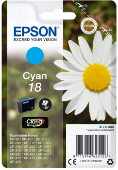 Epson Original Tinte 18 cyan - C13T18024012 von Epson
