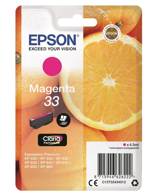 Epson Original - Tinte magenta - 33 Claria von Epson