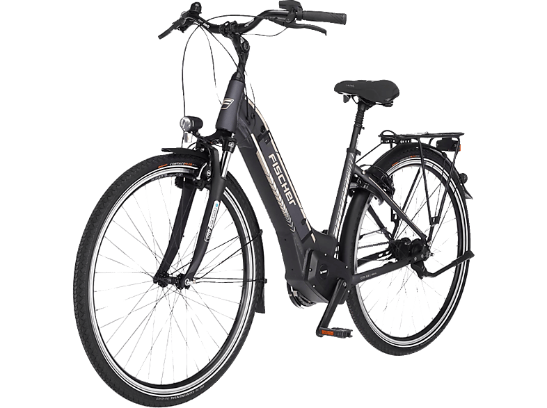 FISCHER CITA 5.0i Citybike (Laufradgröße: 28 Zoll, Damen-Rad, 504 Wh, Schiefergrau matt) von FISCHER