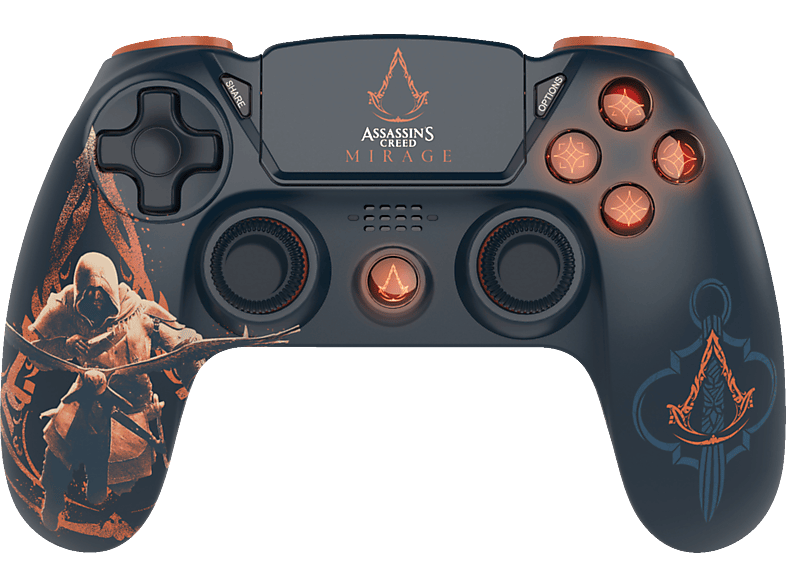 FREAKS & GEEKS Assassins Creed Mirage Wireless Controller Mehrfarbig für PlayStation 4 von FREAKS & GEEKS