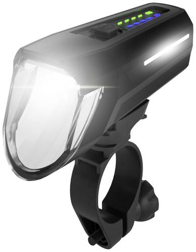 FISCHER FAHRRAD Fahrrad-Scheinwerfer Frontlicht 100 Lux LED akkubetrieben Schwarz von Fischer Fahrrad