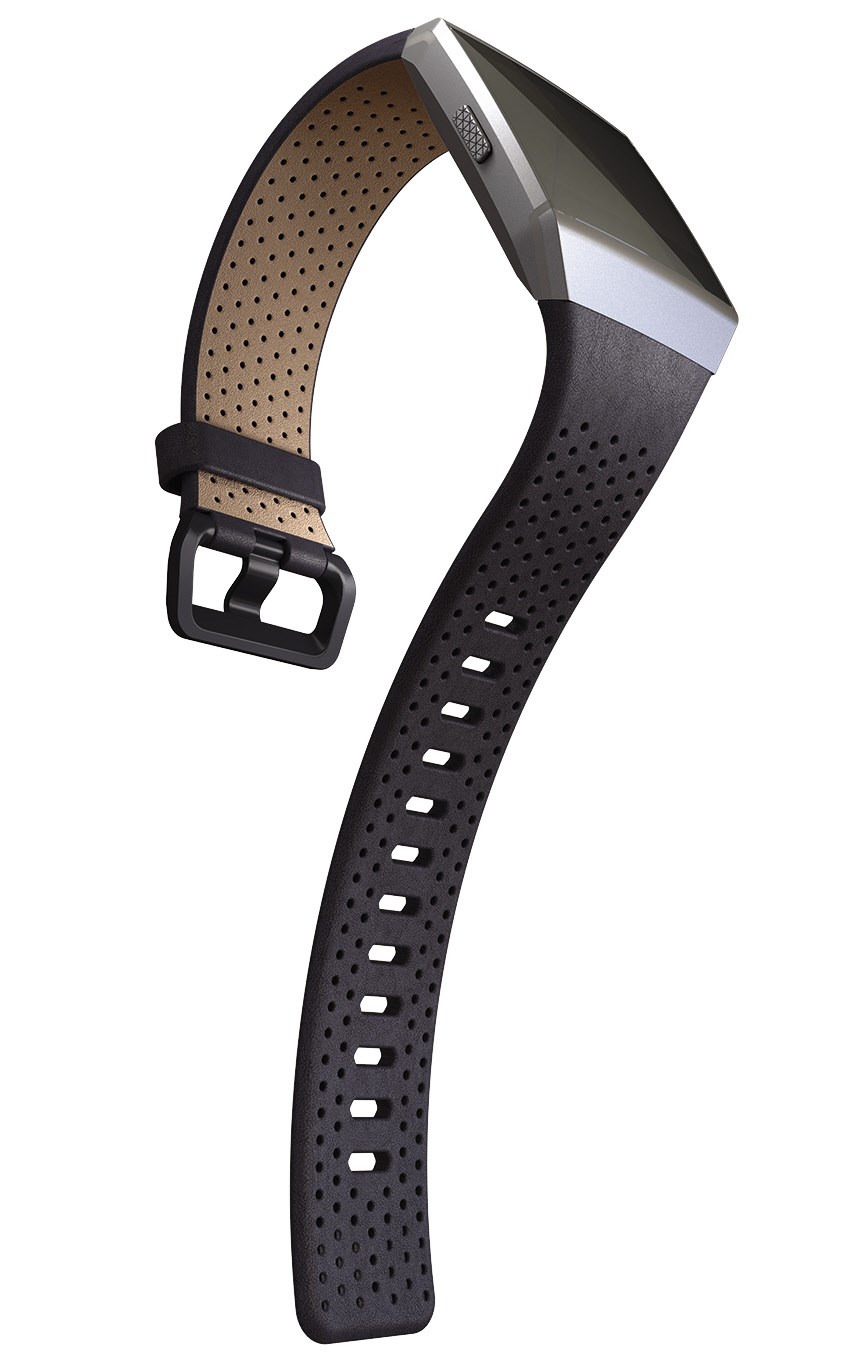 Perforiertes Leder Armband (S) für Ionic nachtblau von Fitbit