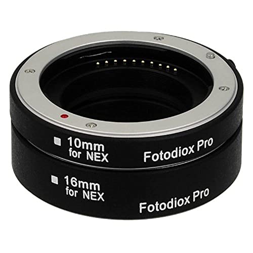 Fotodiox Pro Automatic Macro Extension Tube Set Compatible with Sony E-Mount Cameras - for Extreme Macro Photography von Fotodiox