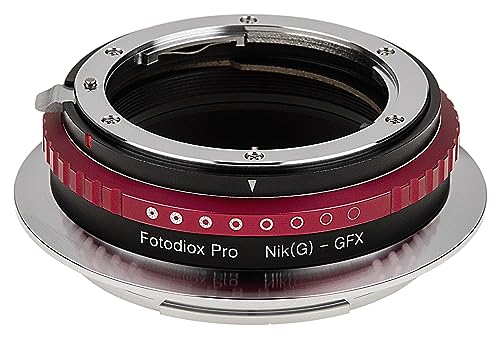 Fotodiox Pro Lens Mount Adapter Compatible with Nikon F-Mount G-Type Lenses on Fujifilm GFX G-Mount Cameras von Fotodiox