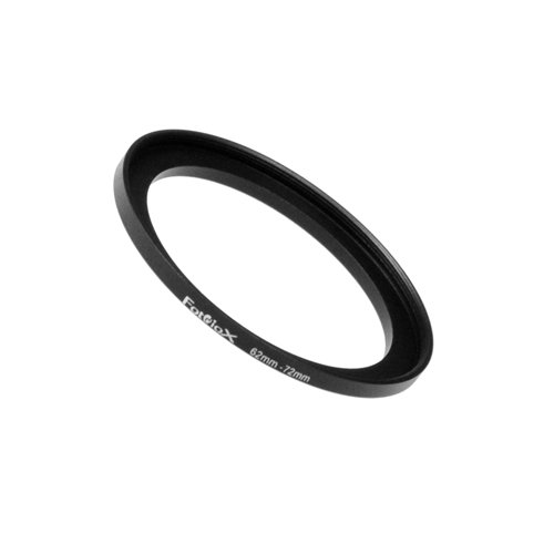 Fotodiox Step Up Ring aus Metall, eloxiertes schwarzes Metall, 62-72 mm, 62-72 mm von Fotodiox