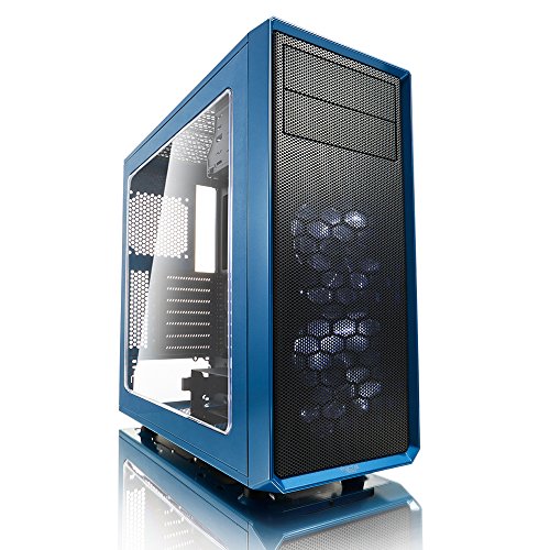 Fractal Design Focus G Blue Window, PC Gehäuse (Midi Tower mit seitlichem Fenster) Case Modding für (High End) Gaming PC, blau von Fractal Design