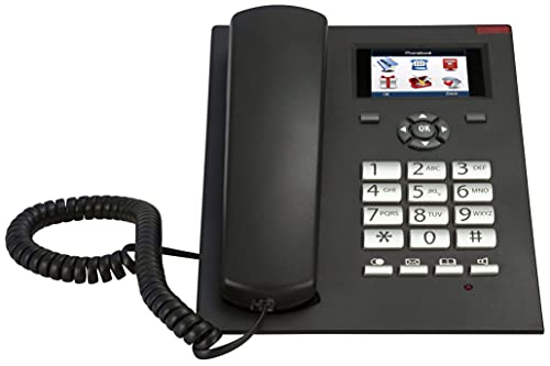 Fysic FM-2950 - Festnetztelefon für Senioren - Großtastentelefon - Seniorentelefon mit 5,6cm Display - Schwarz von Fysic