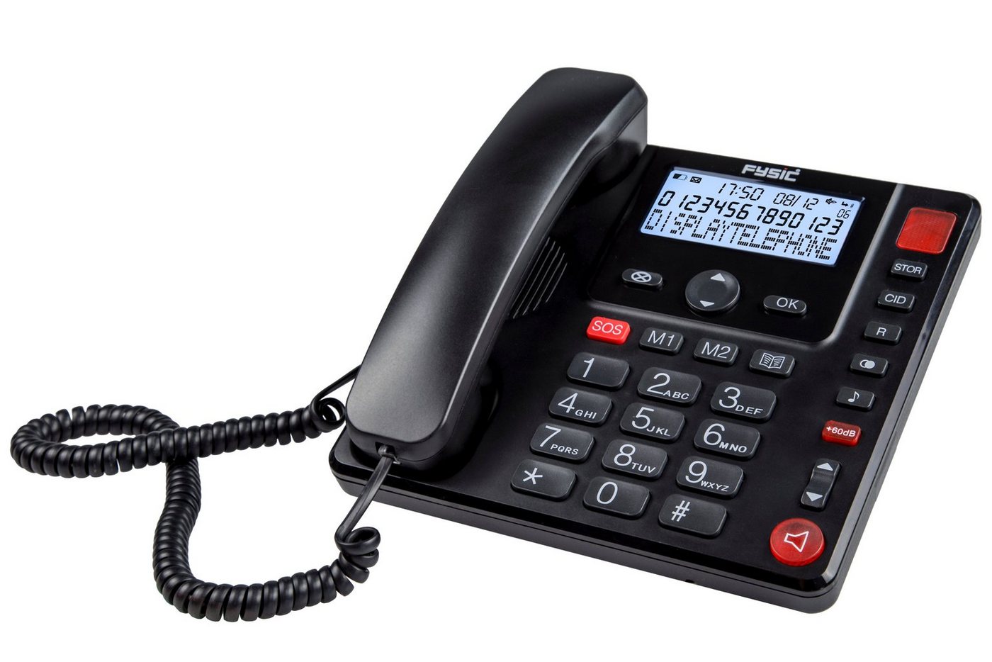Fysic FX-3940 Seniorentelefon (Hörgerätekompatibel, große Tasten, extra laut +85dB & simple Bedienung) von Fysic