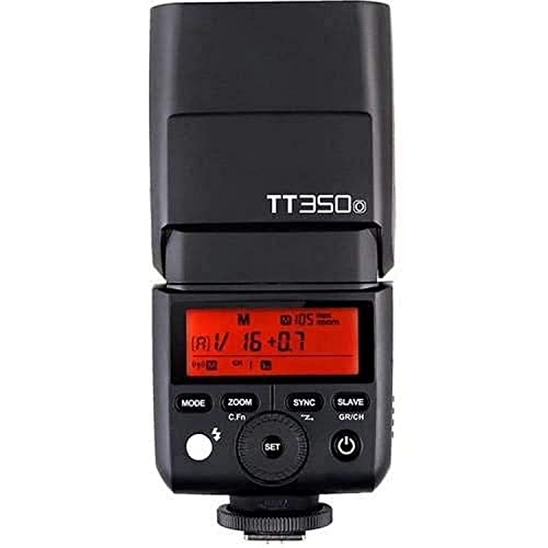 GODOX Blitzgerät TT350O Systemblitzgerät für Olympus/Panasonic Kameras schwarz von GODOX