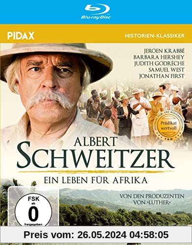 Albert Schweitzer - Ein Leben für Afrika / Bewegende Filmbiografie über das Leben des berühmten Arztes, ausgezeichnet mit dem PRÄDIKAT WERTVOLL (Pidax Historien-Klassiker) von Gavin Millar