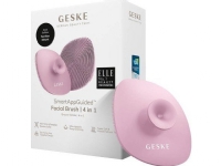 Geske 4-in-1 Gesichtsreinigungsbürste mit Stiel mit Applikation (rosa) von Geske