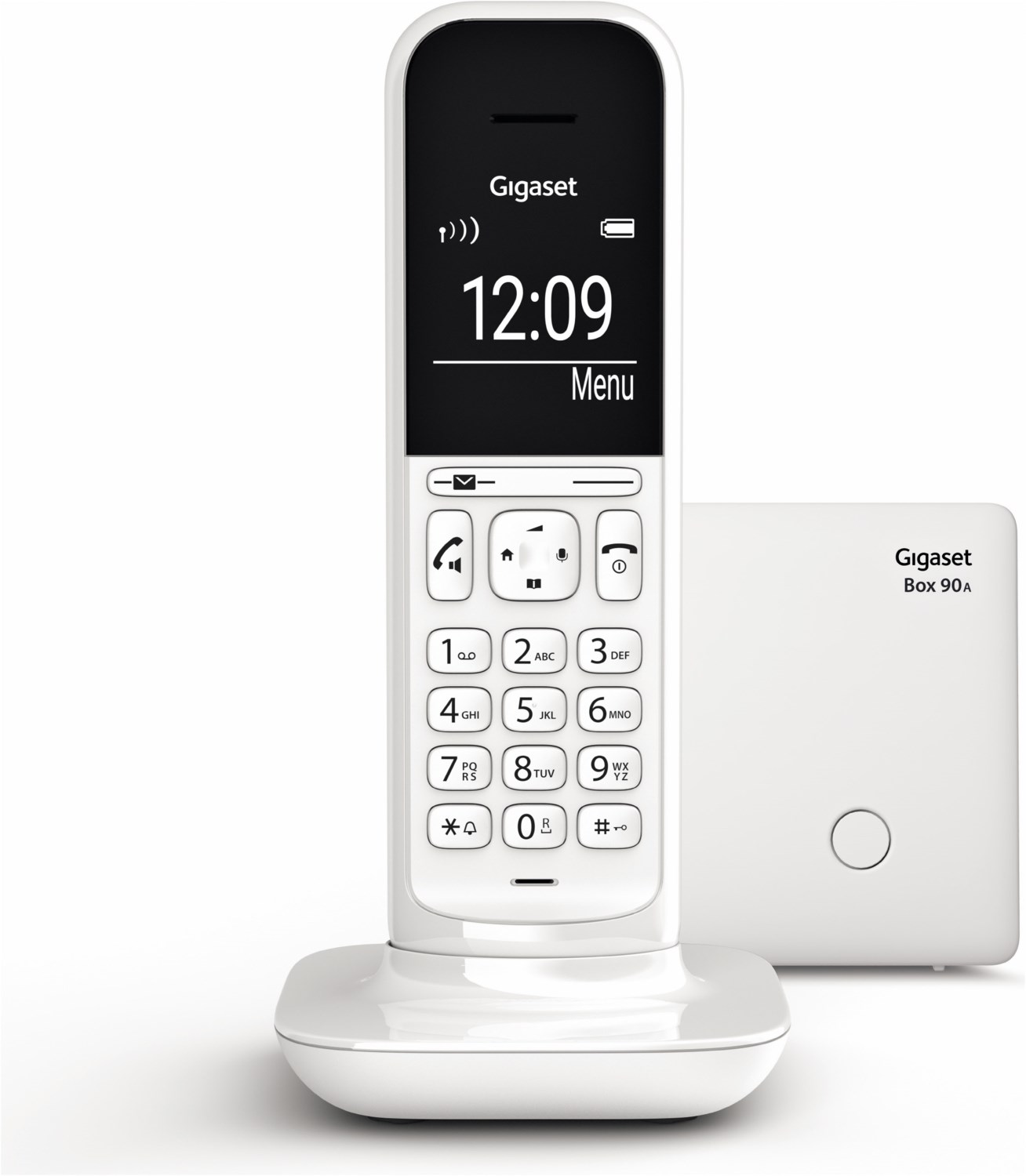 Gigaset CL390A Schnurlostelefon mit Anrufbeantworter lucent white von Gigaset