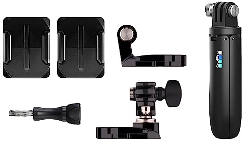 GoPro Helmfront mit Seitenhalterung & Shorty - Mini-Verlängerungsstange und Stativ schwarz (Offizielles Zubehör) von GoPro