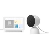 Google Nest Cam (Indoor mit Kabel) + Google Nest Hub (2. Generation) von Google Nest