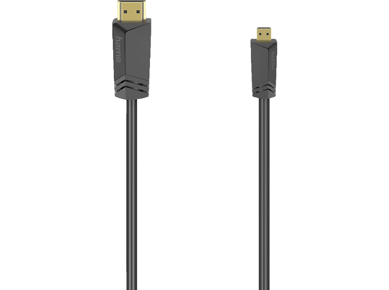 HAMA HDMI Stecker Typ A auf D (Micro), Kabel, 1,5 m von HAMA