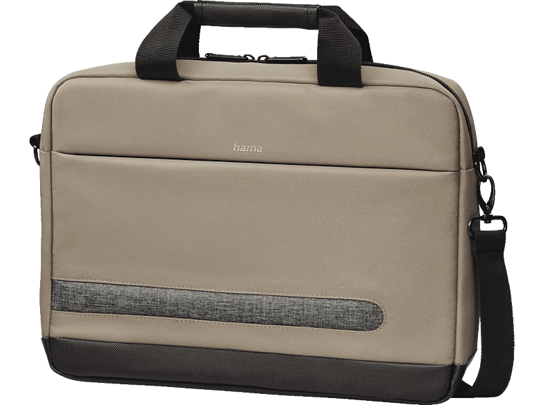 HAMA Terra 13.3 Zoll Notebooktasche Umhängetasche für Universal Recyceltes Polyester, Beige von HAMA