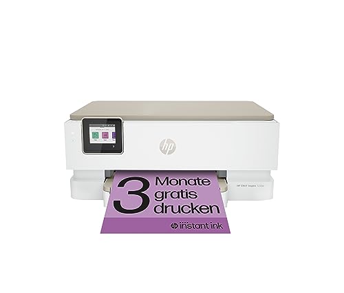 HP Envy Inspire 7220e Multifunktionsdrucker, Tintenstrahldrucker, 3 Monate gratis drucken mit HP Instant Ink inklusive, HP+, Drucken, Scannen, Kopieren, Fotodruck, DIN A4, WLAN, Airprint von HP